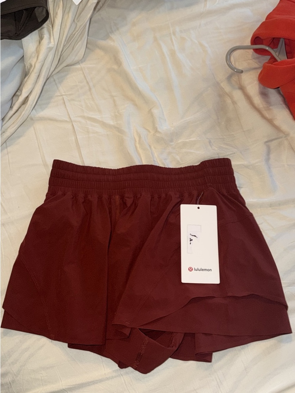 lululemon athletica Women's Burgundy Athletic Shorts Shake It Out